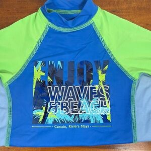 Rash guard from Cancun, Riviera Maya boys size 5-6 UPF 50+